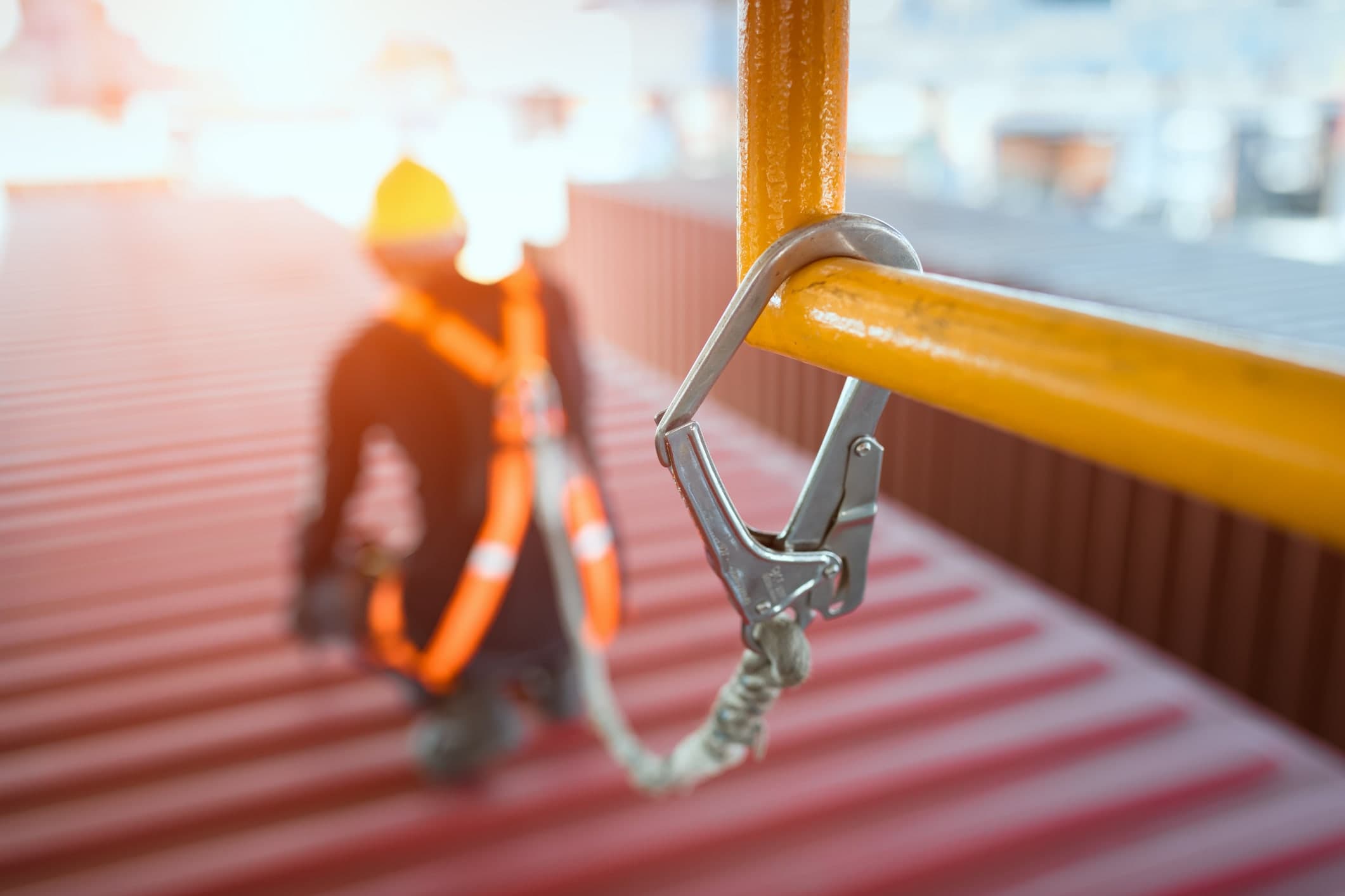 Forklift handling freight inside a heavy duty equipment repair facility
