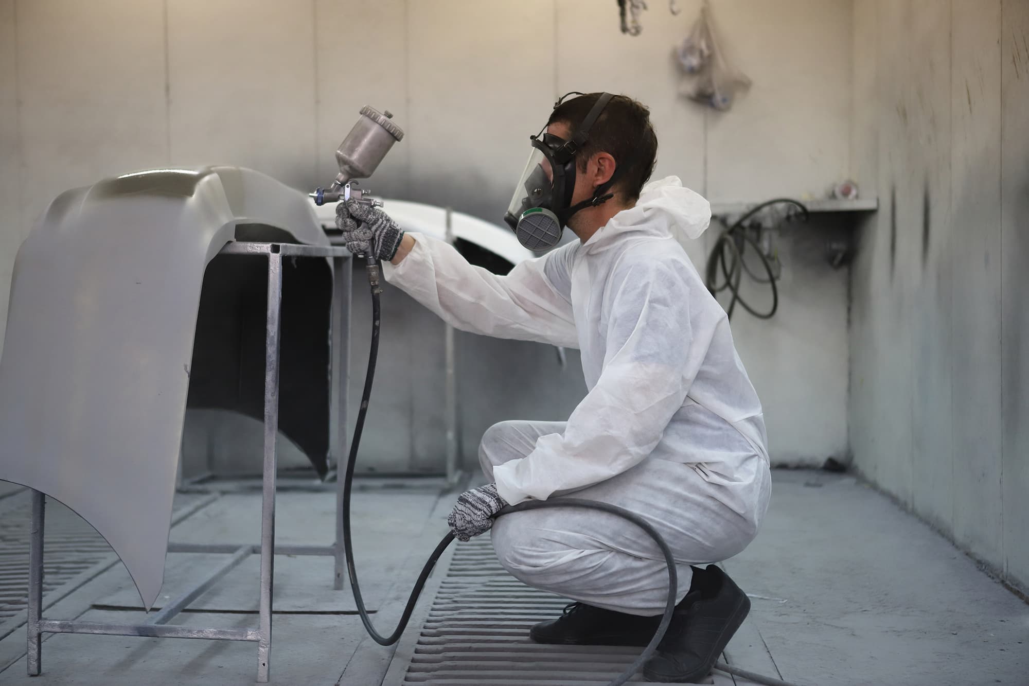 Paint booth surface coating operations